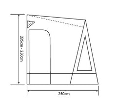 Outdoor Revolution Porch Pro 260 Inflatable Caravan Awning