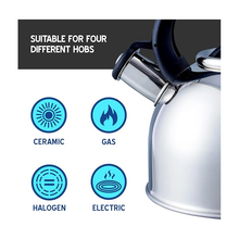 Liberty 2.5L Whistling Kettle - Silver