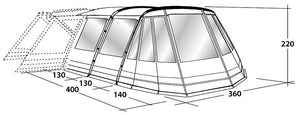 Outwell Montana 6P Front Awning Fits 2017 and 2018 models