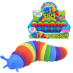 Rainbow Wriggle Noisy Slug Fidget