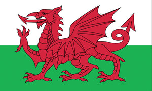 Wales Welsh Dragon Flag 5ft by 3ft, windsocks
