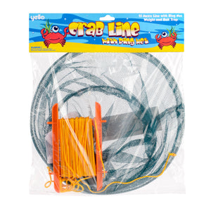 Crab Line Drop Net With Metal Ring and Handles 