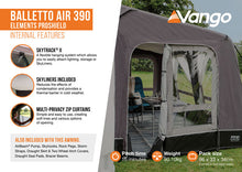 Vango Balletto Air 390 Elements ProShield Caravan Awning