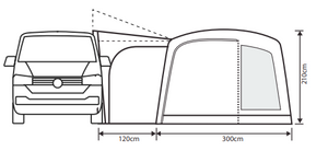 Outdoor Revolution Cayman Curl Low Air Drive Away Awning