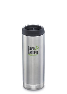 Klean Kanteen Insulated TK Wide with Café Cap 473ml - Brushed Steel