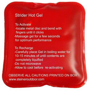 Strider Hot Gel Hand Warmer Twin Pack