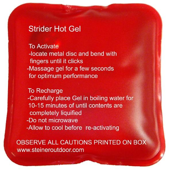 Strider Hot Gel Hand Warmer Twin Pack