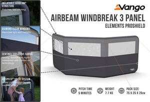 Vango Airbeam Windbreak 3 Panel 