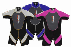 Nalu Childrens Shorty wetsuits Blue