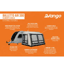 Vango Balletto 390 Elements Shields Caravan Awning