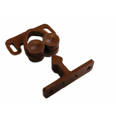 Double Roller Catch - Nylon - Brown.. 2 per pack.- W4
