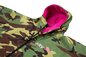Dryrobe Advance Long Sleeve Camouflage Pink - RECYCLED