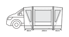 Outdoor Revolution Cayman Combo Low Air drive-away awning 2021 Model