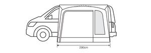 Outdoor Revolution  Cayman Cona F/G Drive Away Awning With Free Footprint and Carpet