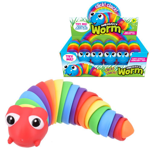 Rainbow Wriggle Noisy WormFidget