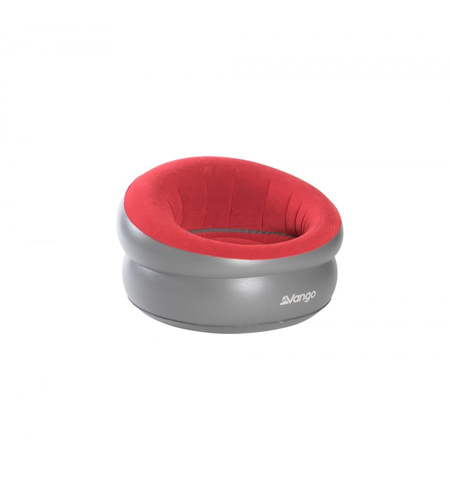Vango Inflatable Chair Vango Inflatable Donut Flocked Chair Red | Newquay Camping