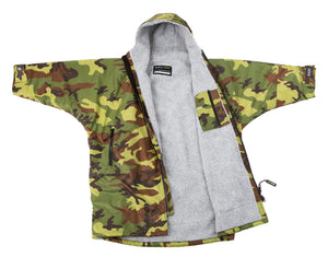 Dryrobe Advance Kids Long Sleeve Camouflage Grey - RECYCLED