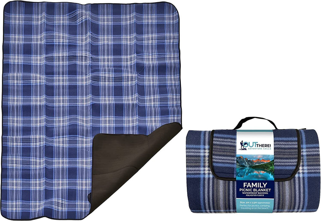 Large Family Picnic Blanket - Waterproof 2m x 1.5m