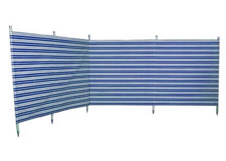 Blue Diamond 7 Pole Navy Stripe Traditional Windbreak