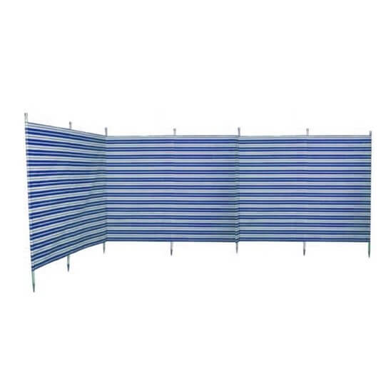 Blue Diamond Traditional Pole Navy Stripe Windbreak Newquay - Main Image
